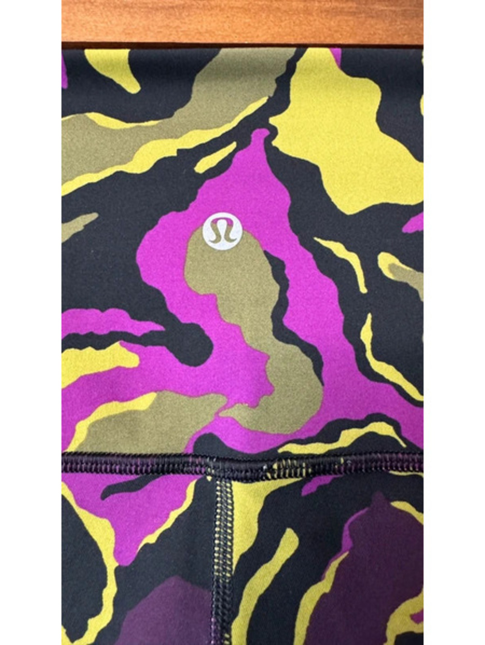 Lululemon Wunder Under High-Rise Pants Boom Bloom Chartreuse Green Aurora Size 4 - Picture 3 of 4